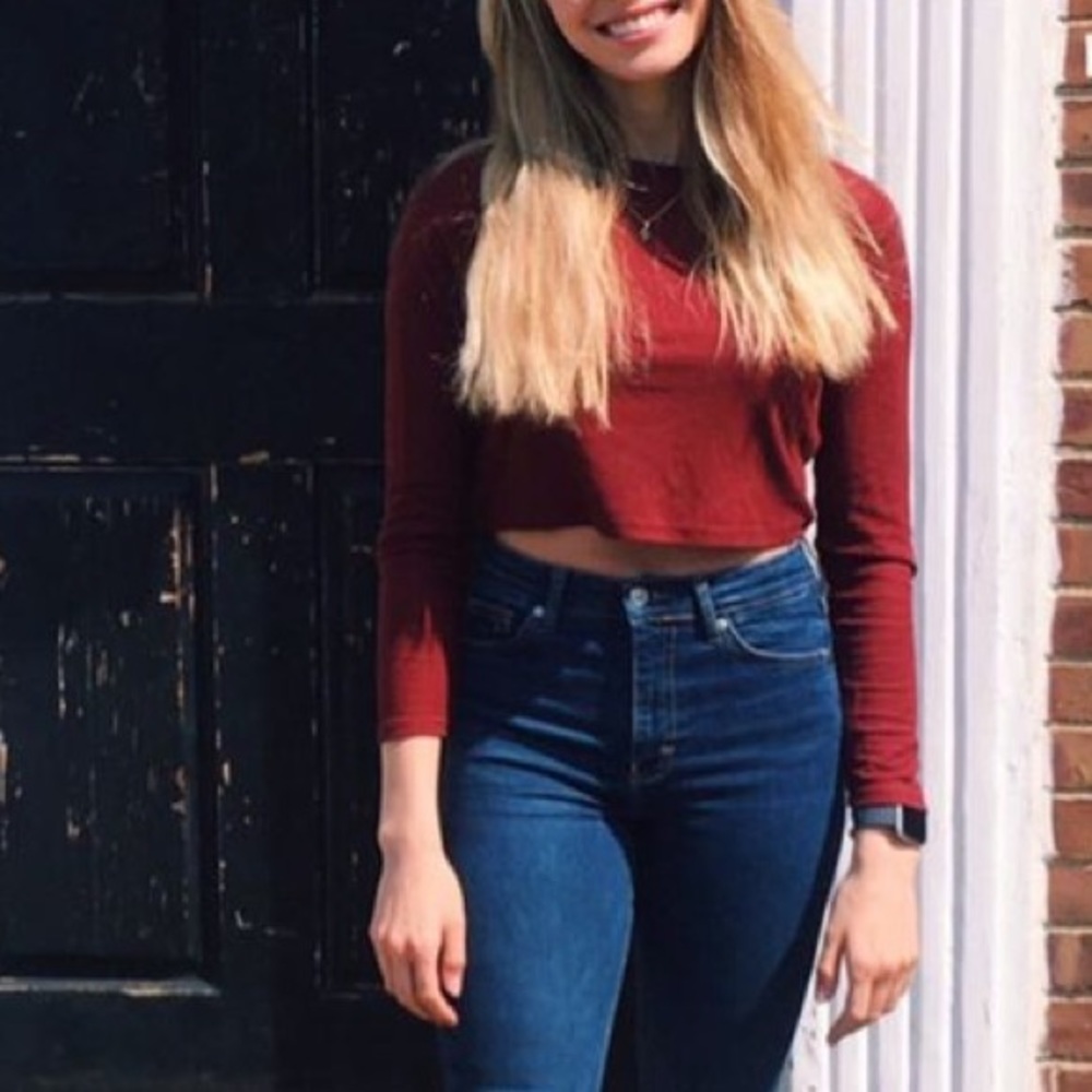 Topshop cropped long sleeve